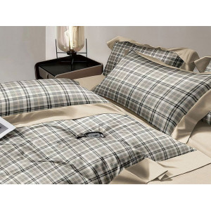 Постельное белье поплин стандарт на резинке П-3297