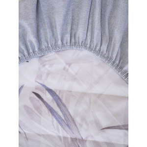 Постельное белье зима-лето поплин на резинке "Ночная тишина"