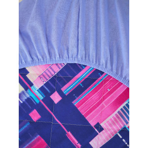 Постельное белье зима-лето поплин на резинке "Сити Найт"