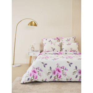 Постельное белье зима-лето поплин на резинке "Джина"