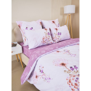 Постельное белье зима-лето поплин на резинке "Виталина"