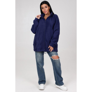 Толстовка женская "Макси" ТлФ-461 флис (р-ры: 62-72) т.син.