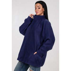 Толстовка женская "Макси" ТлФ-461 флис (р-ры: 62-72) т.син.