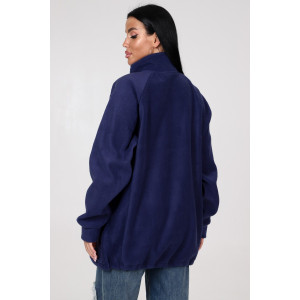 Толстовка женская "Макси" ТлФ-461 флис (р-ры: 62-72) т.син.