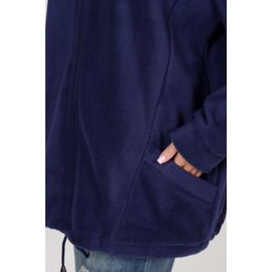 Толстовка женская "Макси" ТлФ-461 флис (р-ры: 62-72) т.син.