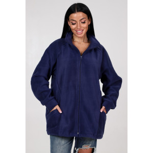 Толстовка женская "Макси" ТлФ-461 флис (р-ры: 62-72) т.син.