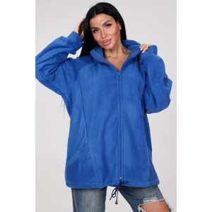 Толстовка женская "Макси" ТлФ-461 флис (р-ры: 62-72) василек