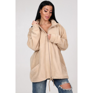 Толстовка женская "Макси" ТлФ-461 флис (р-ры: 62-72) бежевый