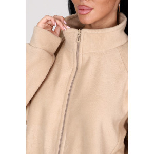 Толстовка женская "Макси" ТлФ-461 флис (р-ры: 62-72) бежевый