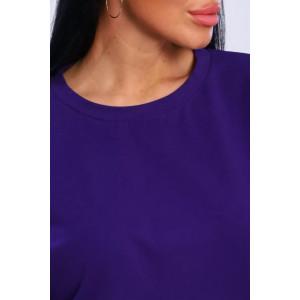 Костюм двойка женский КЖ-002 кулирка с лайкрой (р-ры: 42-66) фиолетовый