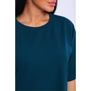 Костюм двойка женский КЖ-002 кулирка с лайкрой (р-ры: 42-66) изумрудный