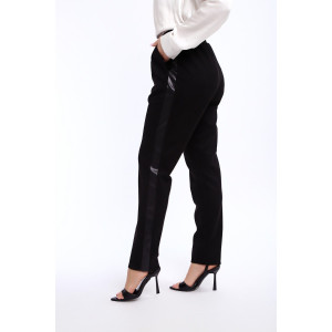 Брюки женские №32830 эко-замша (р-ры: 48-58) черный