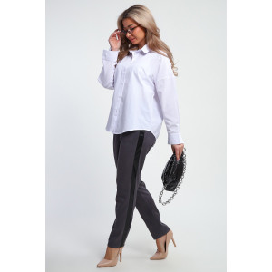 Брюки женские №32830 эко-замша (р-ры: 48-58) серый