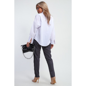 Брюки женские №32830 эко-замша (р-ры: 48-58) серый