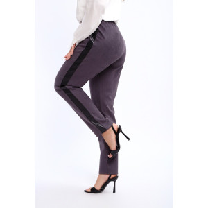 Брюки женские №32830 эко-замша (р-ры: 48-58) серый