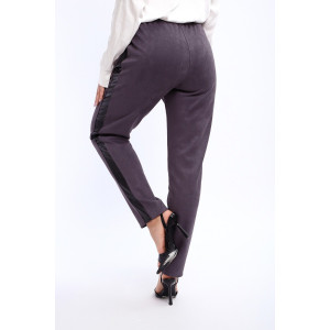 Брюки женские №32830 эко-замша (р-ры: 48-58) серый