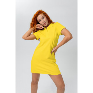 Платье женское №14413/1 пике (р-ры: 44-54) желтый