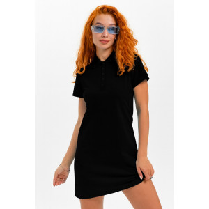 Платье женское №14413/1 пике (р-ры: 44-54) черный