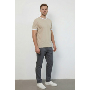 Футболка мужская №14481 кулирка (р-ры: 46-58) бежевый