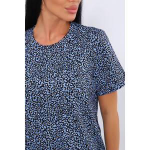 Пижама женская ПЖ-004 кулирка (р-ры: 46-60) люкс синий