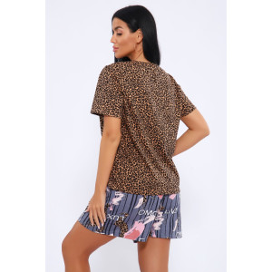 Пижама женская ПЖ-004 кулирка (р-ры: 46-60) люкс серый