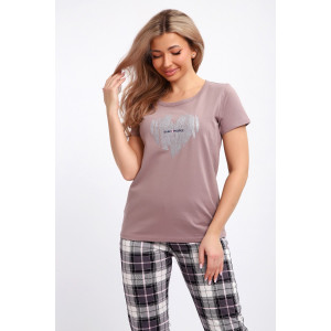 Костюм двойка женский №51205 кулирка (р-ры: 46-56) серый