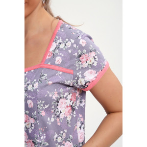 Халат женский №85037 кулирка (р-ры: 46-60) серый