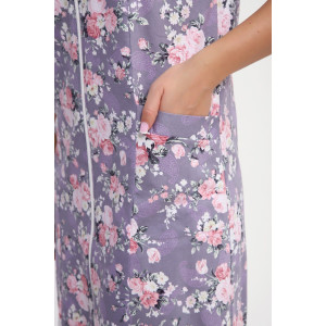 Халат женский №85037 кулирка (р-ры: 46-60) серый