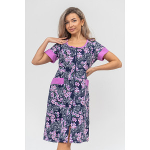 Халат женский №36897 кулирка (р-ры: 48-64) сирень