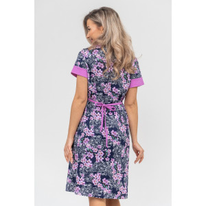 Халат женский №36897 кулирка (р-ры: 48-64) сирень