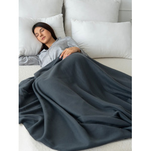 Плед флисовый "Графит"