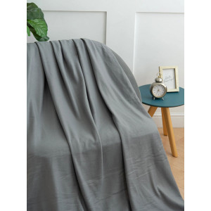 Плед флисовый "Серый"