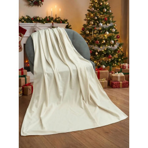 Плед флисовый "Песочный"