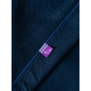 Плед флисовый "Темный деним"