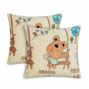 Наволочка декоративная велсофт "Мишка Бобби"