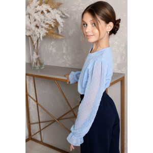 Блузка школьная "Океана" кулирка с лайкрой (р-ры: 32-40)