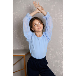 Блузка школьная "Океана" кулирка с лайкрой (р-ры: 32-40)