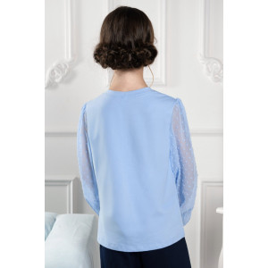 Блузка школьная "Океана" кулирка с лайкрой (р-ры: 32-40)