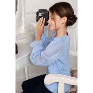 Блузка школьная "Океана" кулирка с лайкрой (р-ры: 32-40)