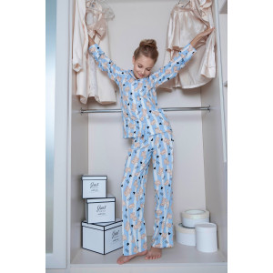 Пижама детская "Pajamabear" кулирка (р-ры: 28-38)