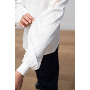 Блузка школьная "Катерина" кулирка с лайкрой (р-ры: 32-38)