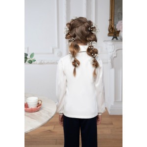 Блузка школьная "Катерина" кулирка с лайкрой (р-ры: 32-38)