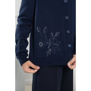 Жакет школьный "Flower" трикотаж (р-ры: 32-38)