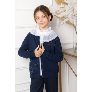 Жакет школьный "Flower" трикотаж (р-ры: 32-38)