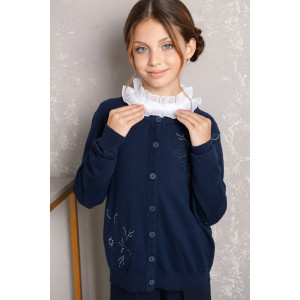 Жакет школьный "Flower" трикотаж (р-ры: 32-38)