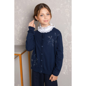 Жакет школьный "Flower" трикотаж (р-ры: 32-38)