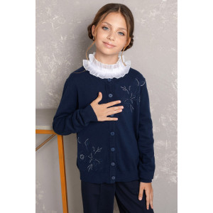 Жакет школьный "Flower" трикотаж (р-ры: 32-38)