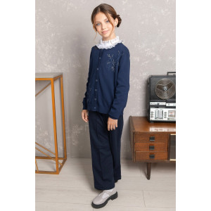 Жакет школьный "Flower" трикотаж (р-ры: 32-38)