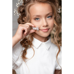 Блузка школьная "Анфиса" кулирка с лайкрой (р-ры: 32-38)