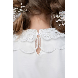 Блузка школьная "Виктория" кулирка с лайкрой (р-ры: 32-38)